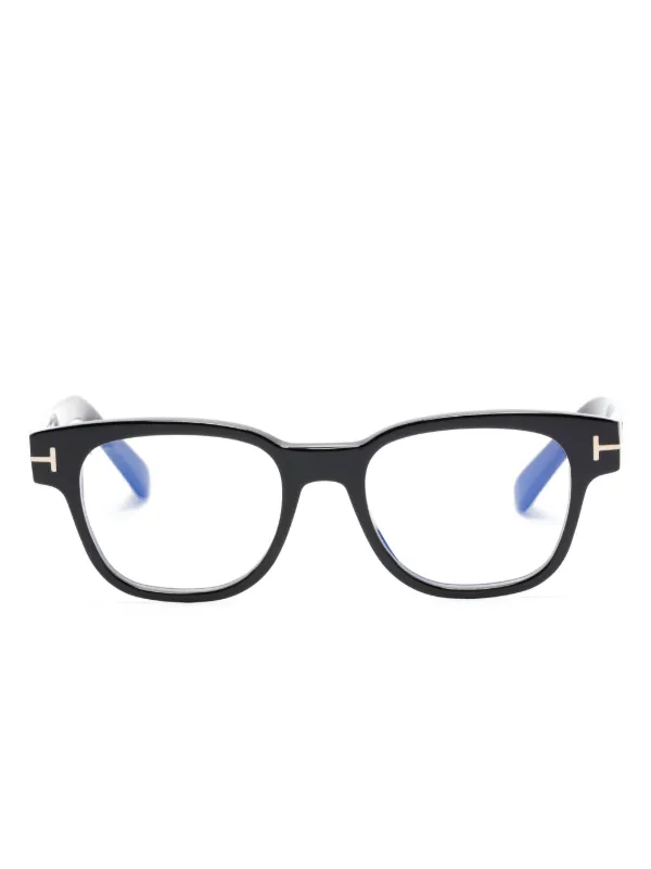 TOM FORD Eyewear ラウンド眼鏡フレーム | ブラック | FARFETCH JP