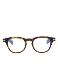 TOM FORD Eyewear FT5976B 052 round-frame glasses - Black