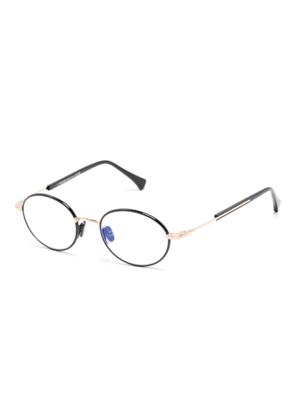 TOM FORD Eyewear ラウンド眼鏡フレーム | ブラック | FARFETCH JP