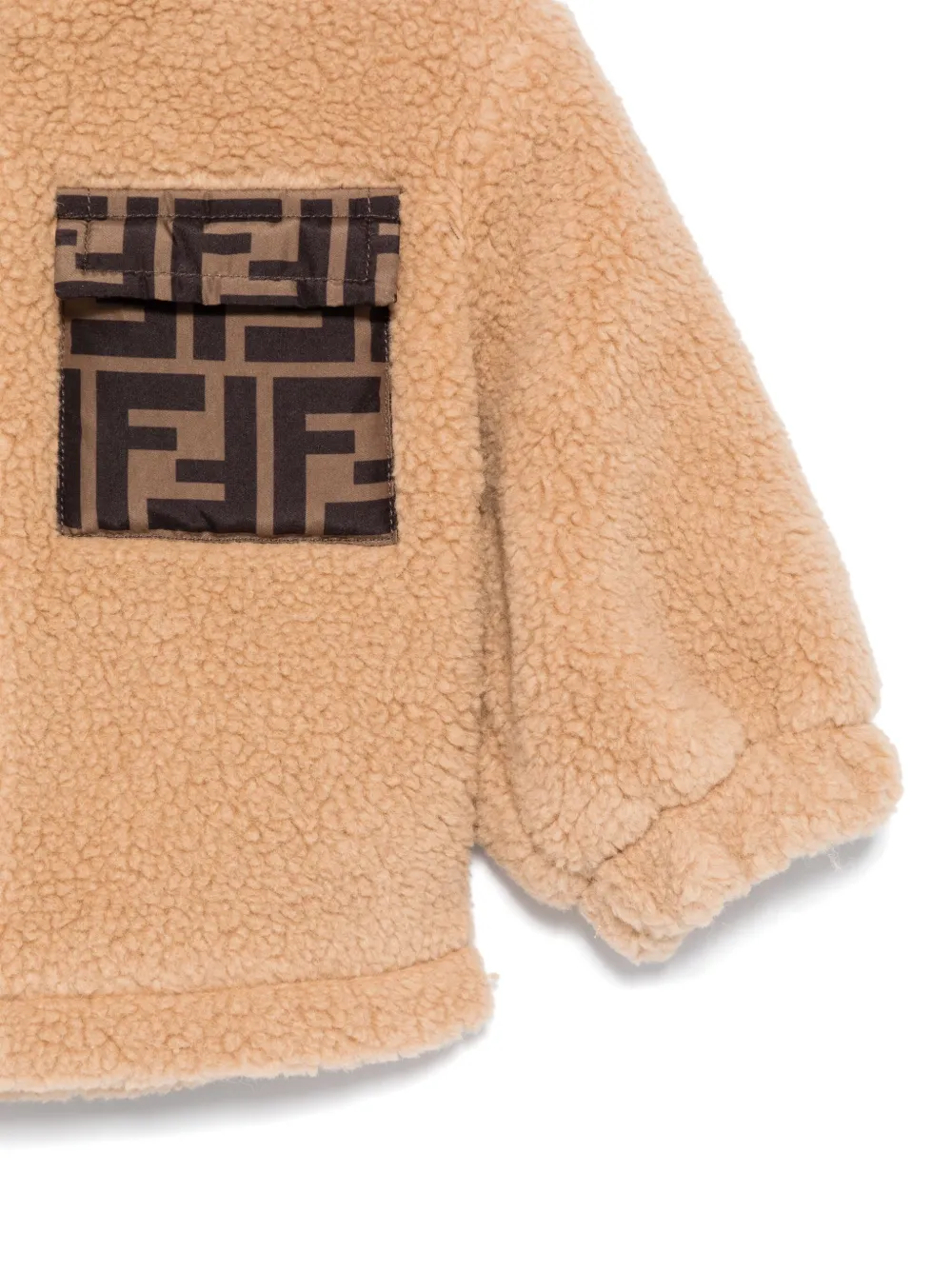 Fendi Kids Jack met FF-detail Bruin