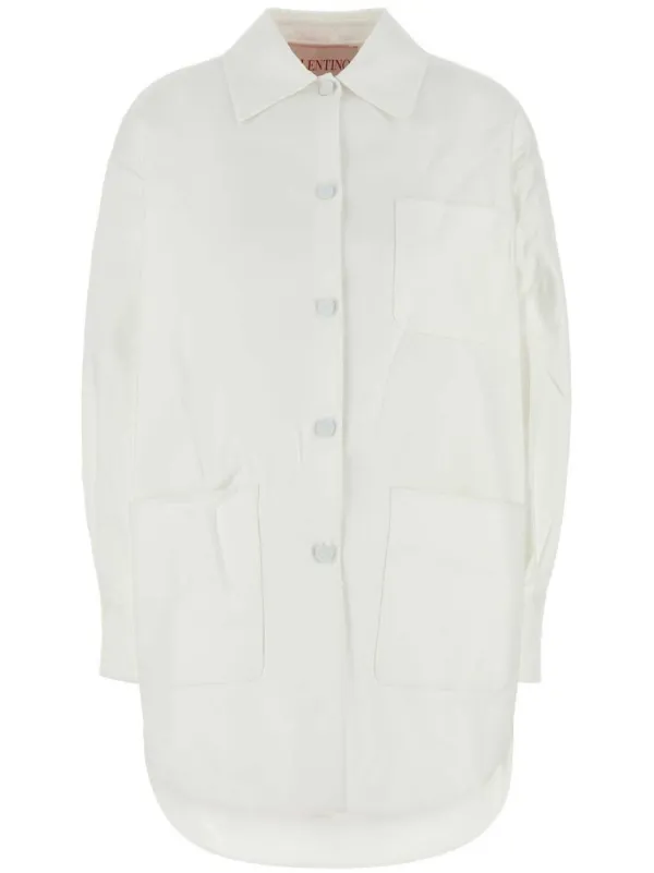 Valentino Garavani button-up Shirt Jacket White FARFETCH JO - Main Image
