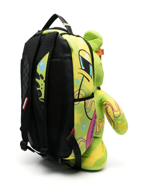 Sprayground Kid Slime Dime Bear Backpack Green FARFETCH UK