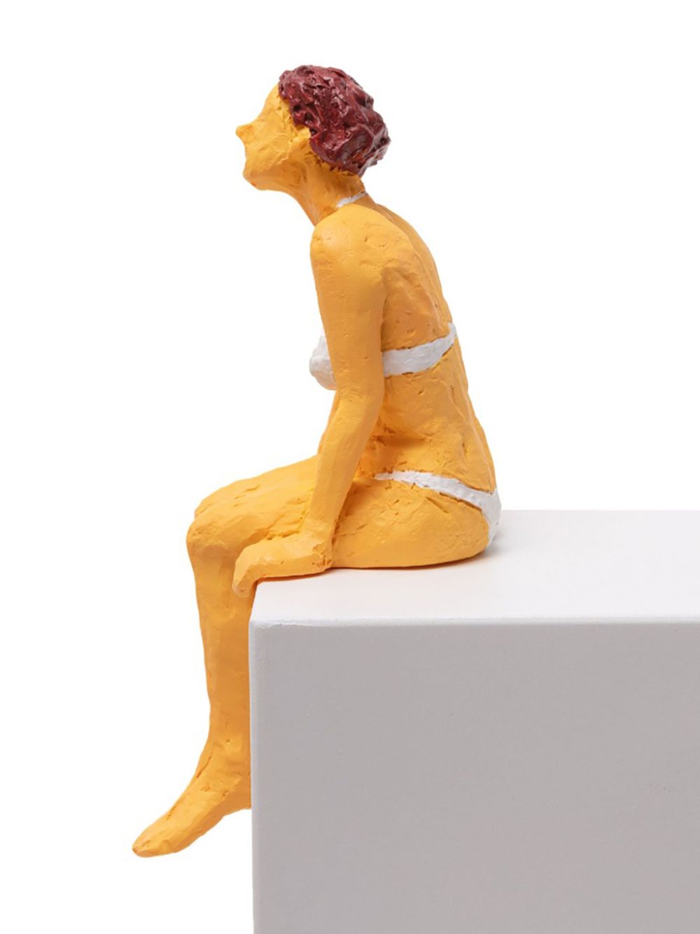 Seletti Love Is A Verb Tanya sculpture (15.5 cm x 7 cm) - Geel