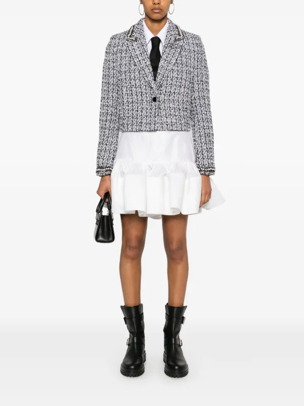 Veste Bouclée Karl Lagerfeld "Little Karl" - Coton Gris, Longueur Taille, Neuf Avec étiquettes