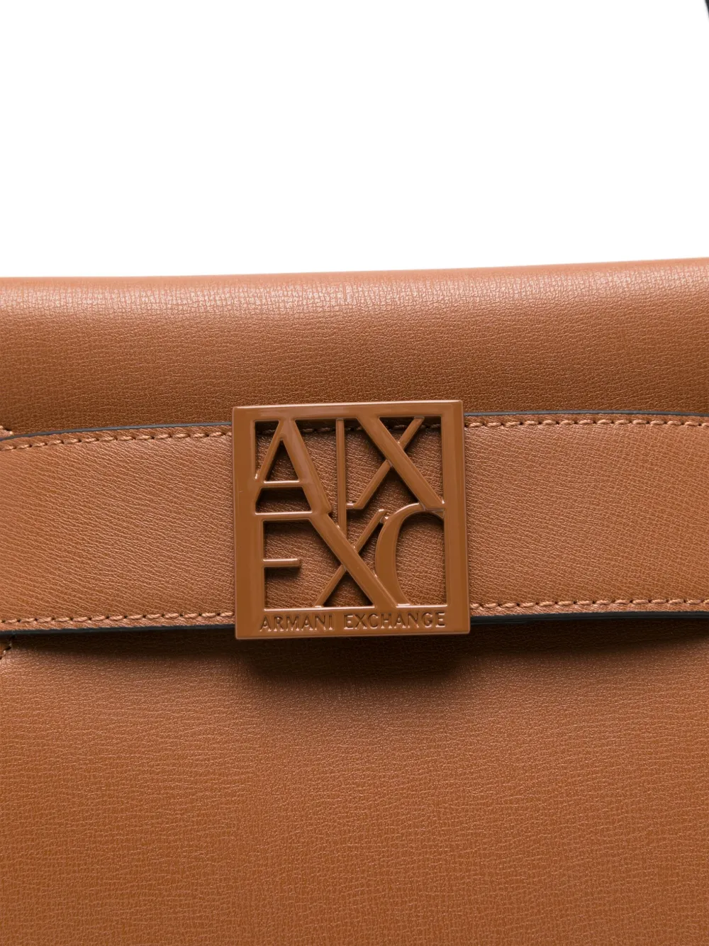 Armani Exchange logobuckle Shoulder Bag Brown FARFETCH