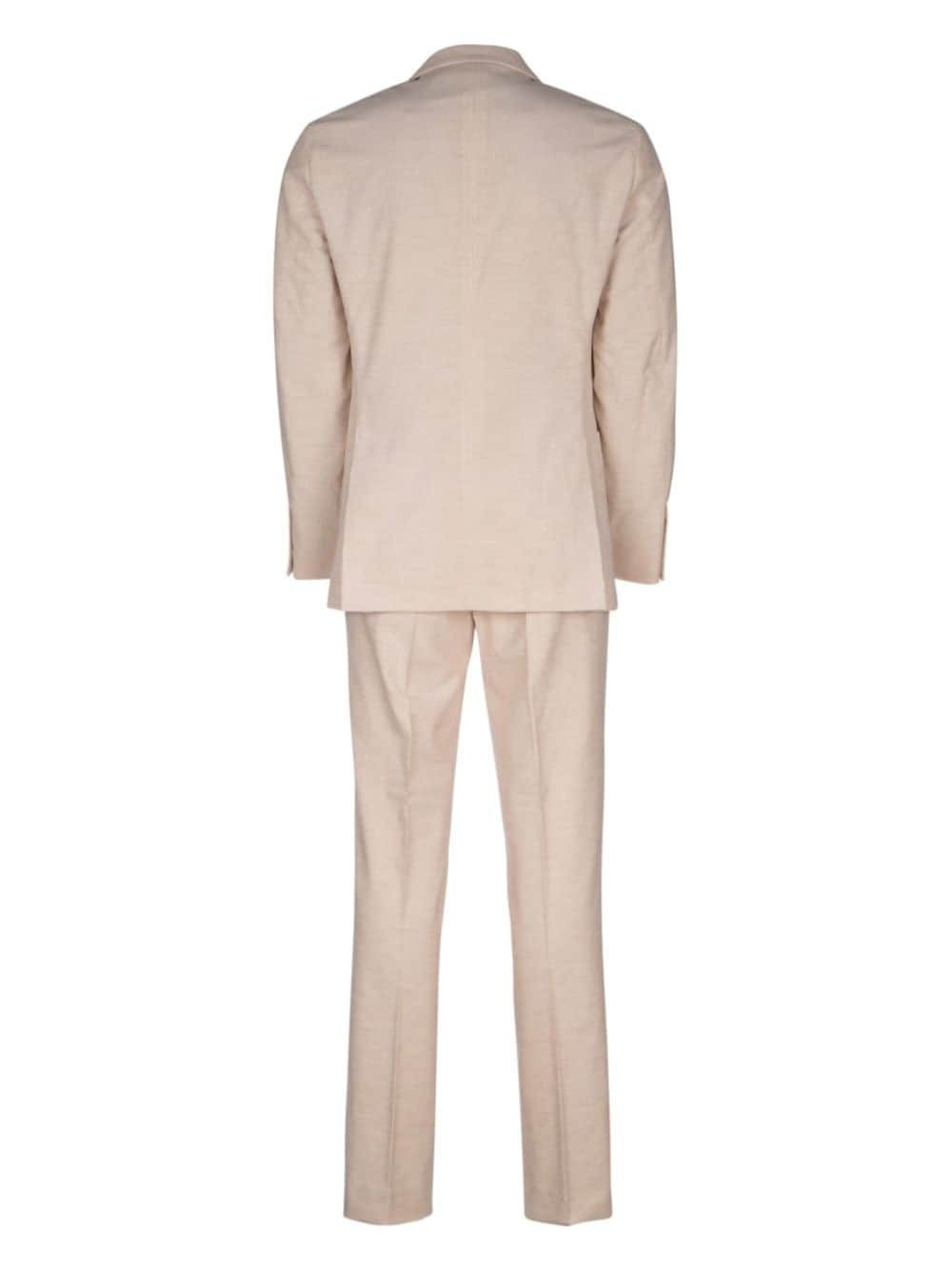 Shop Brunello Cucinelli Double-breasted Suit In Neutrals