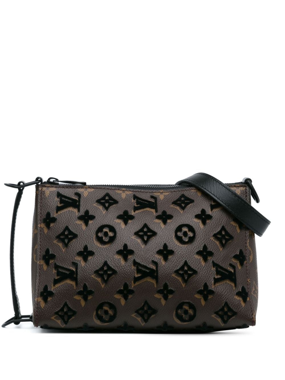 Louis Vuitton Pre-Owned 2019 Monogram Tuffetage Triangle Messenger satchel - Marrone