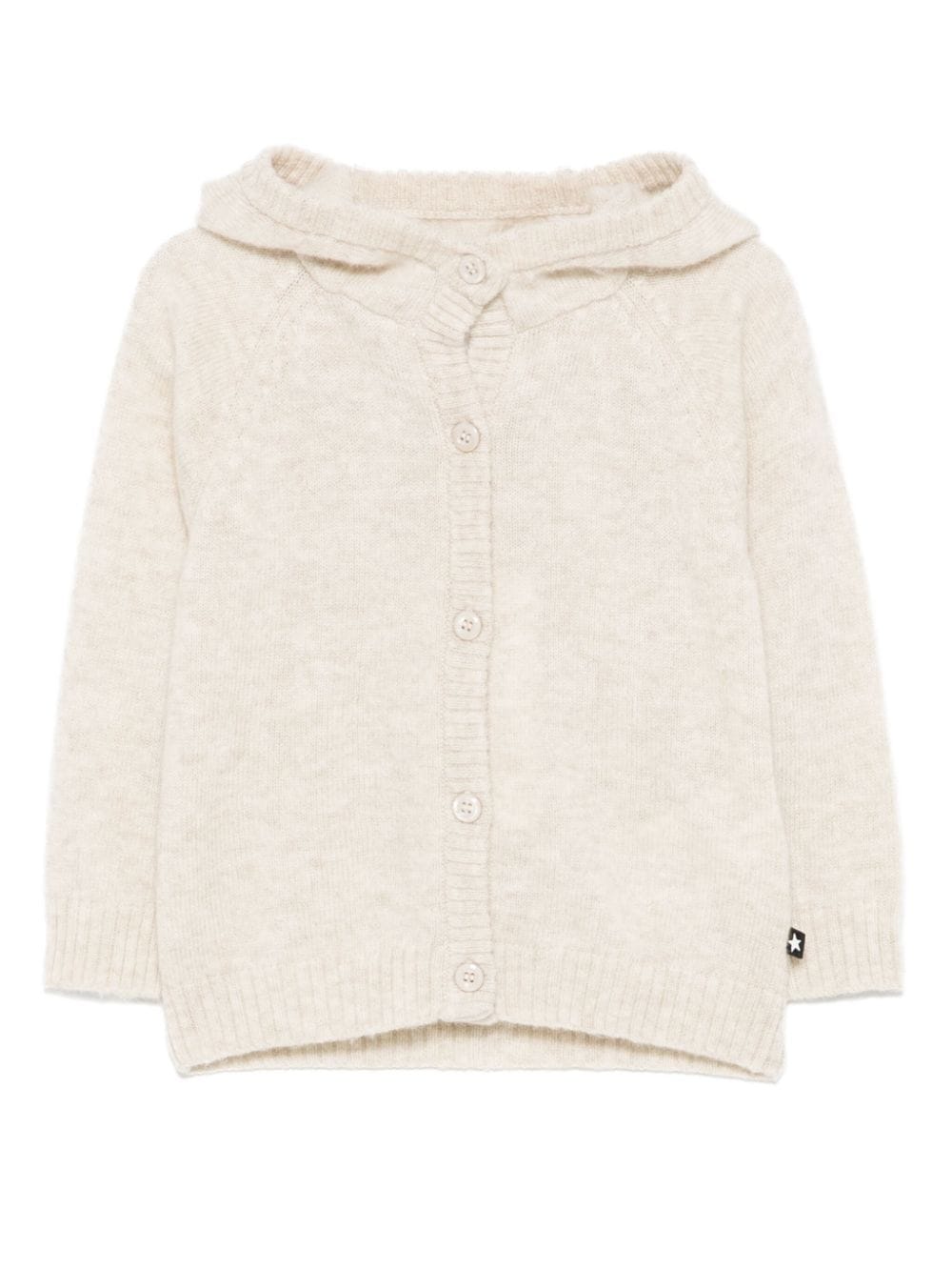 Shop Molo Bash Cardigan In Neutrals