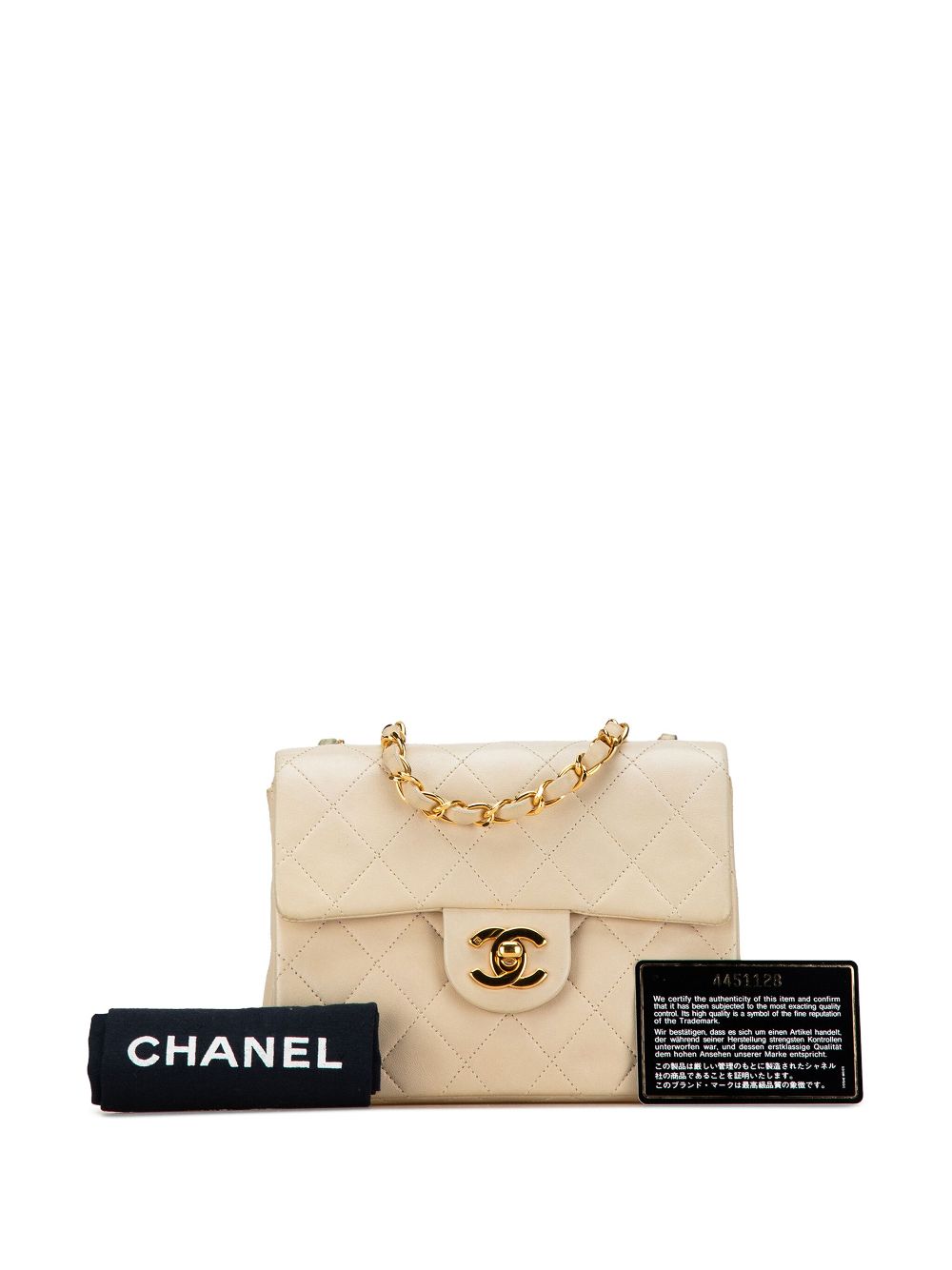 Cheap HOT SALE CHANEL 1996-1997 Mini Square Classic Lambskin Single Flap crossbody bag Women