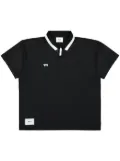 WTAPS logo-print polo shirt - Black
