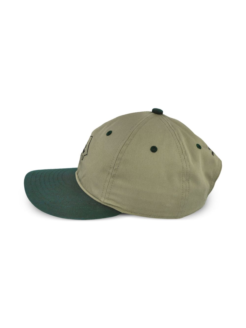 WTAPS logo embroidered twill cap - Groen