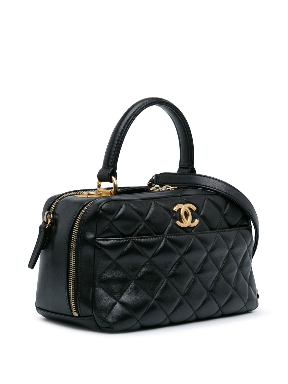 CHANEL Pre-Owned 2015-2016 Medium Lambskin Trendy CC Bowling Bag satchel WOMEN