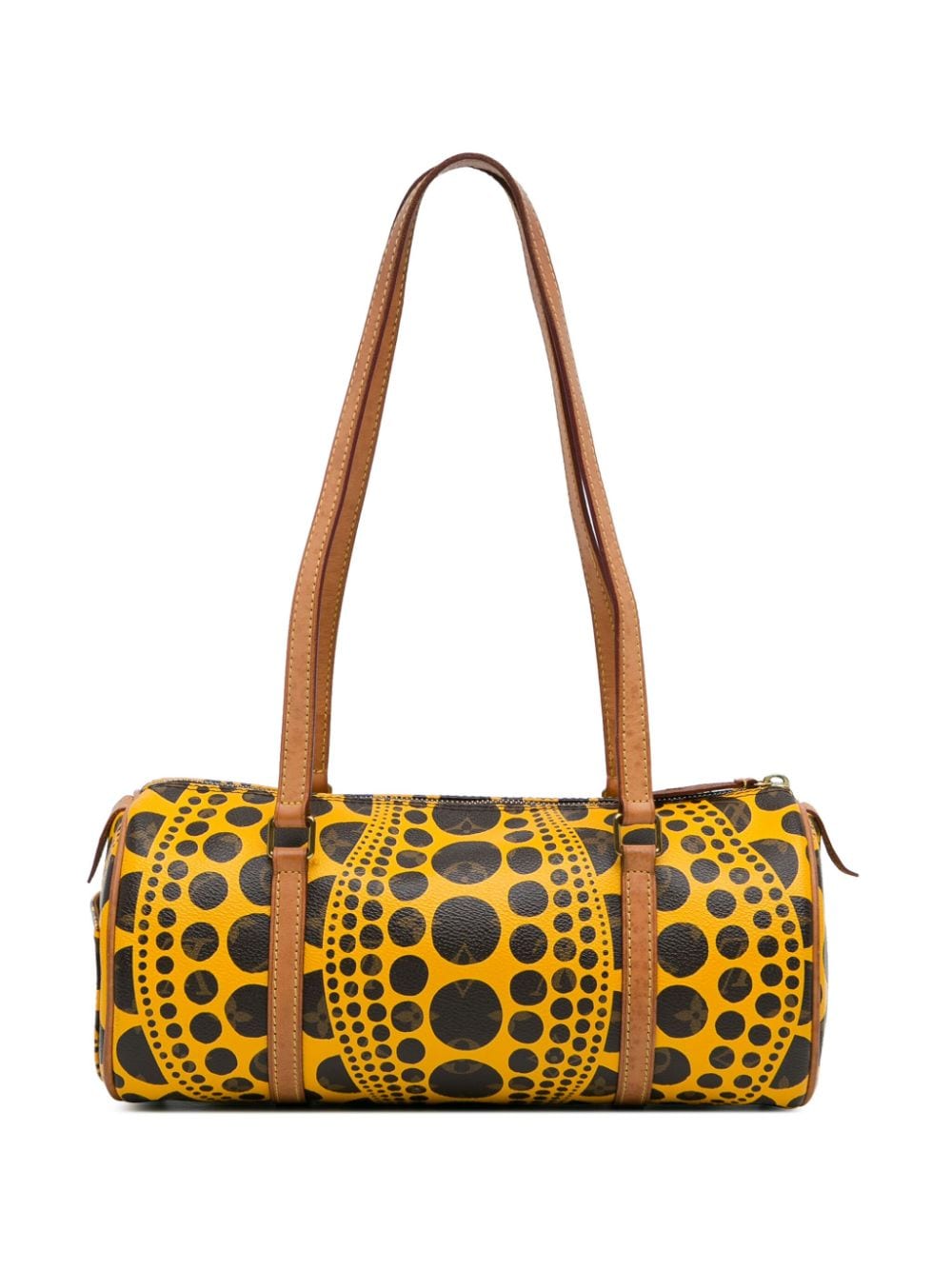 Louis Vuitton Pre-Owned 2012 Yayoi Kusama Monogram Vernis Dots Infinity Papillon 30 shoulder bag - Geel