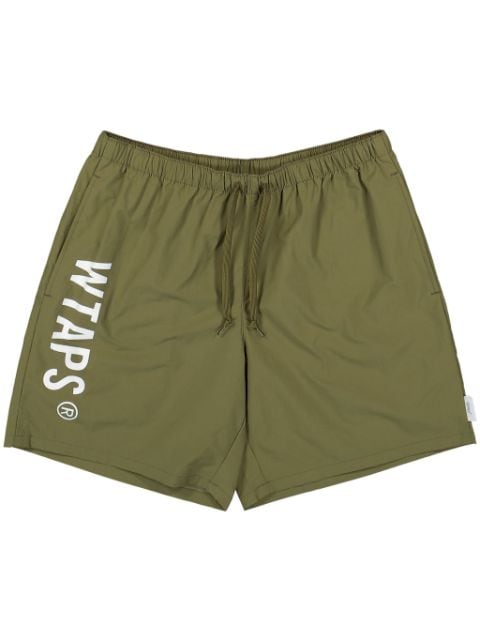 elasticated logo-print shorts 