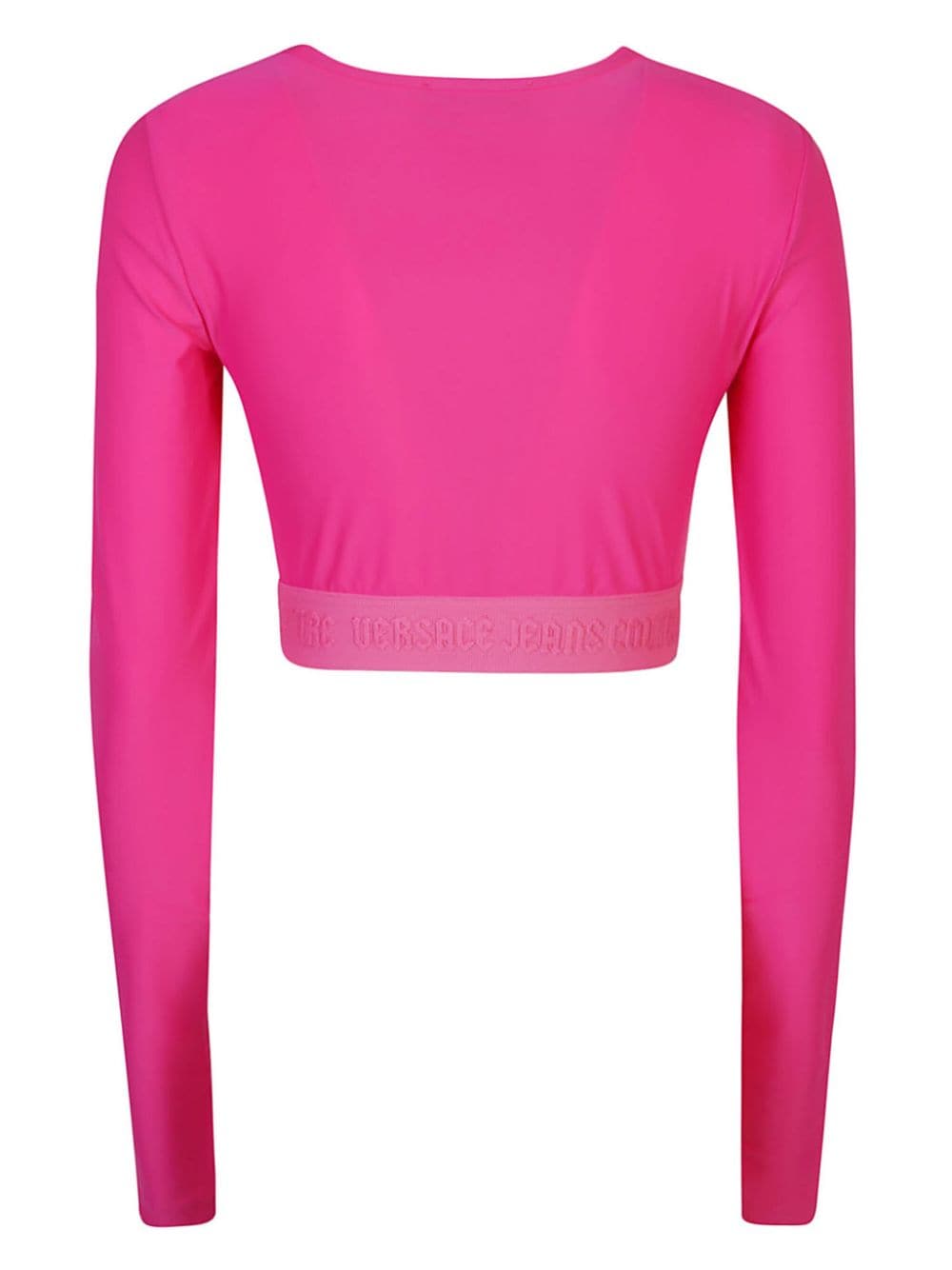 VERSACE JEANS COUTURE STRETCH-DESIGN CROPPED TOP 