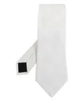 Lanvin textured-weave silk tie - White