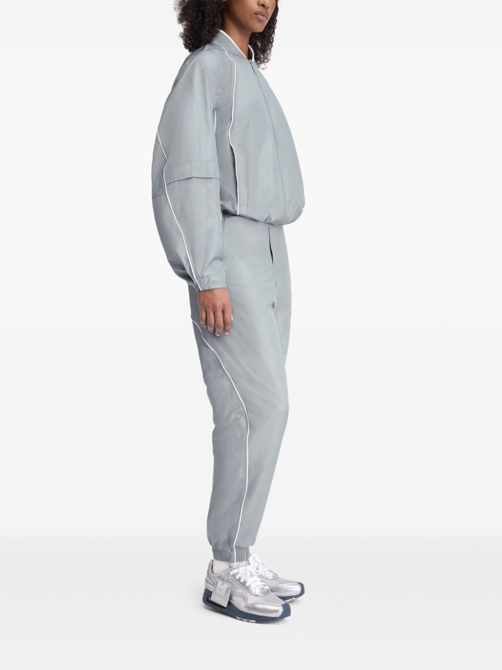 Shop Jacquemus X Nike Track Jacket In Grey