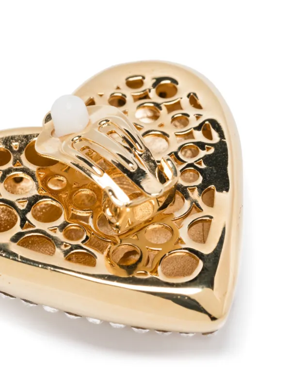 Dolce & Gabbana heart-motif clip-on Earrings | Gold | FARFETCH