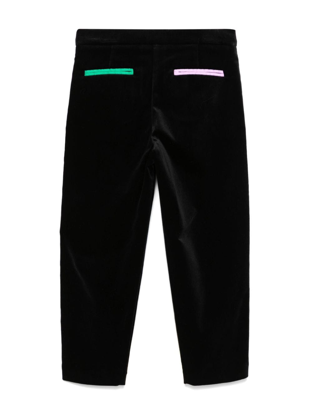 Stella McCartney Kids pleat-detail trousers - Zwart