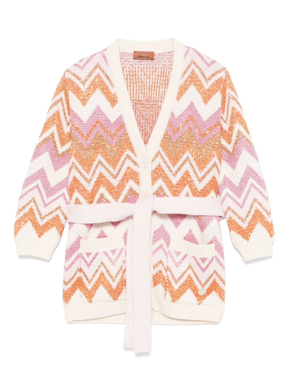 Missoni Zigzag-woven Cardigan In White