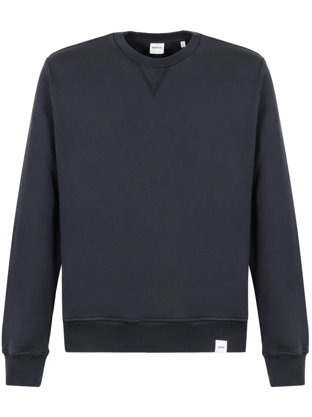 ASPESI sweat en coton à patch logo | bleu | Image 1