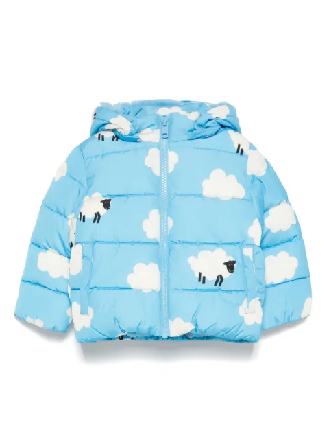Stella McCartney Kids sheep-pattern puffer jacket