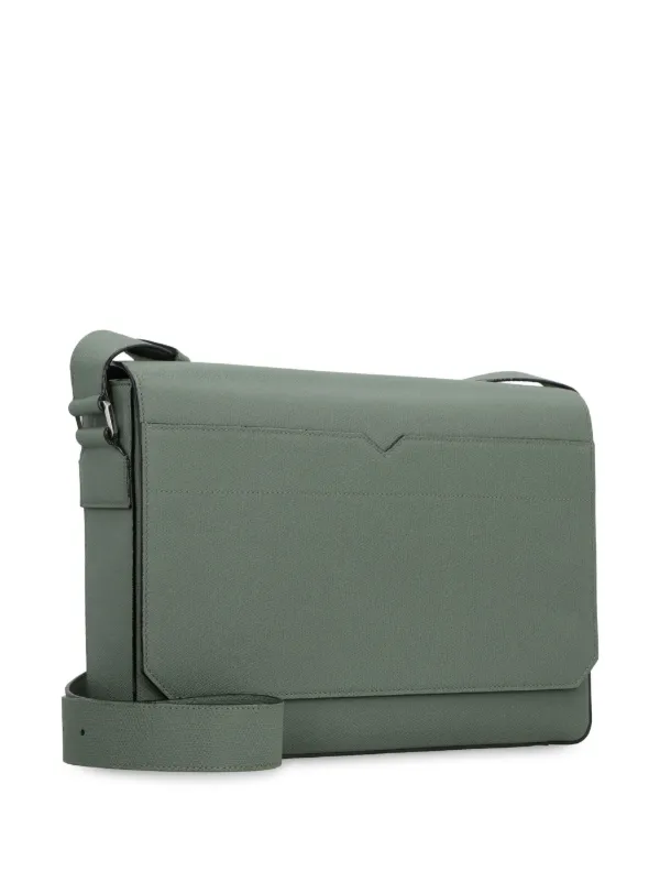 Valextra V Line Messenger Bag Green FARFETCH AO