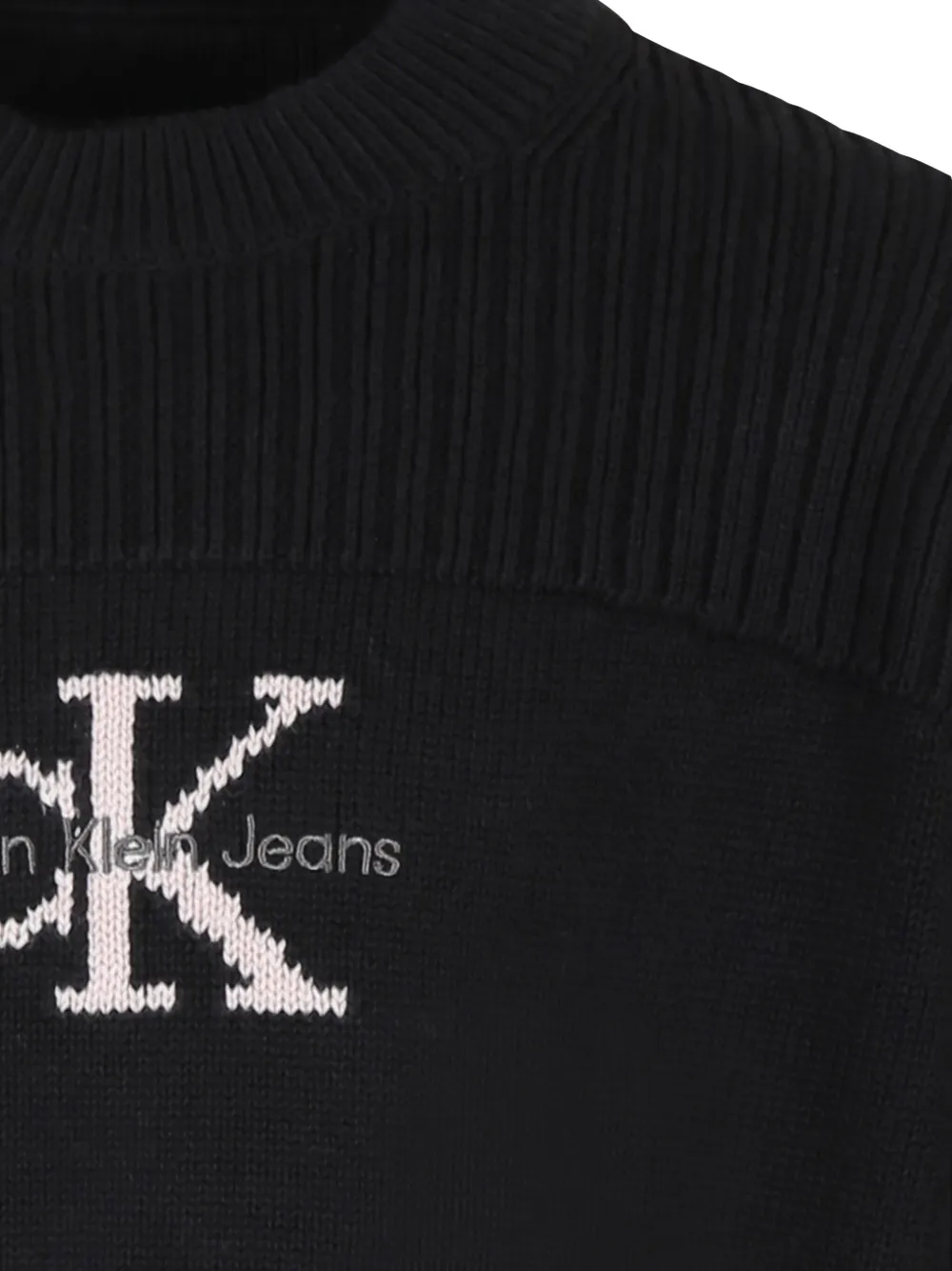 Calvin Klein Kids Trui met logo Zwart