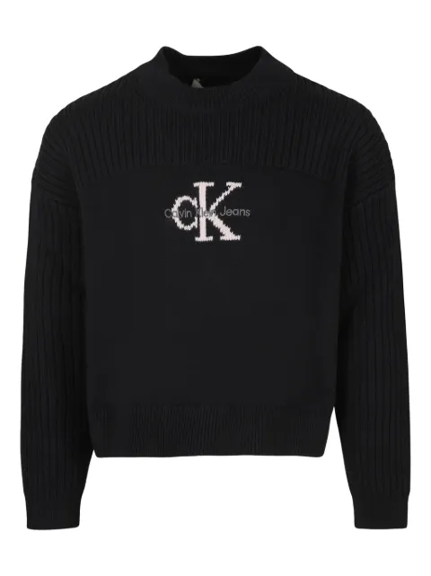 Calvin Klein Kids intarsia-knit logo jumper