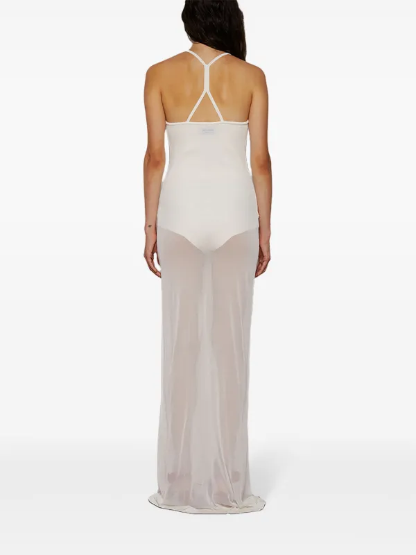 jacquemus white sheer dress Jacquemus Nodo Dress | White