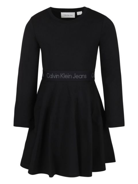 Calvin Klein Kids logo-waistband dress