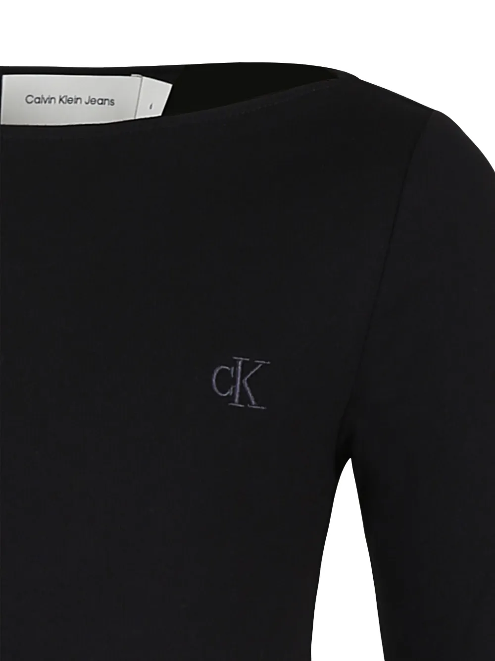Calvin Klein Kids Jurk met geborduurd logo Zwart