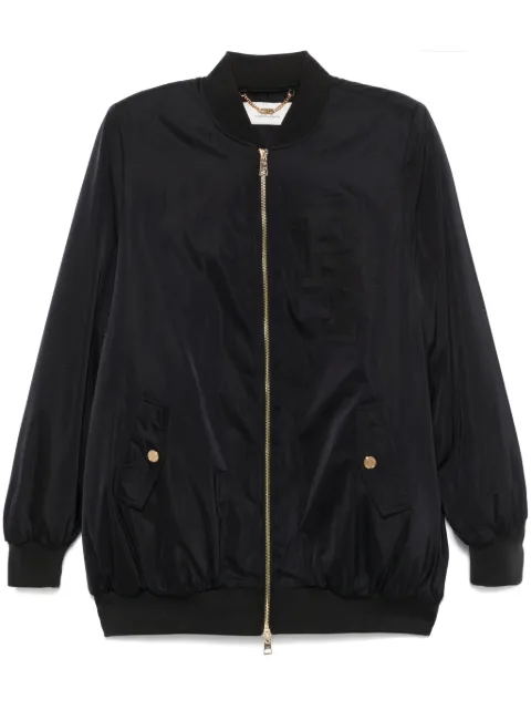 Elisabetta Franchi chamarra bomber con efecto satinado