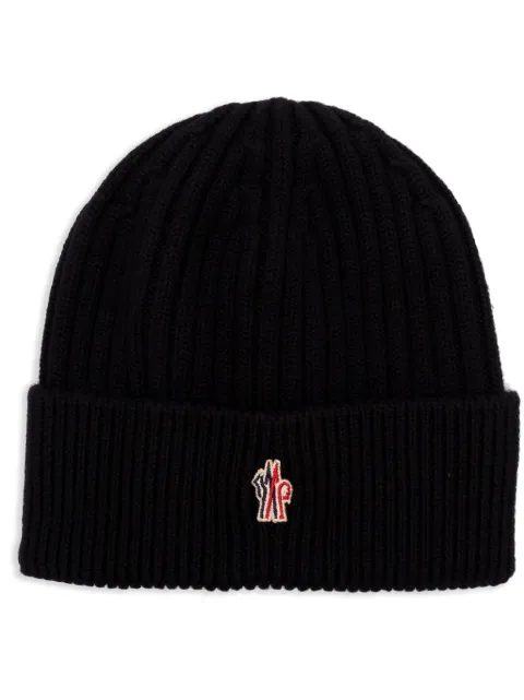 Moncler Grenoble gorro con aplique del logo
