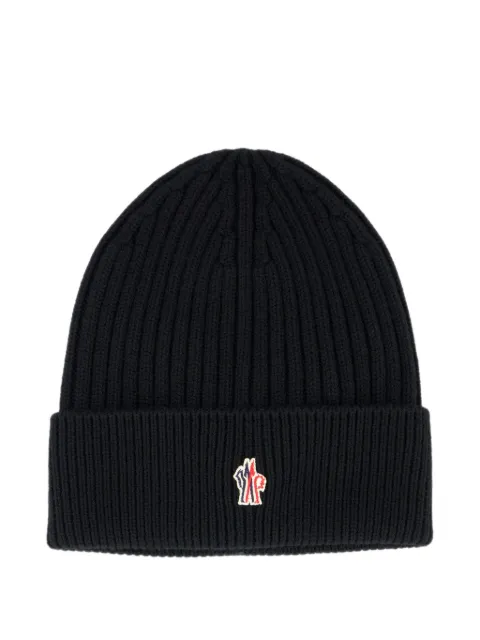 Moncler Grenoble Beanie mit Logo-Patch