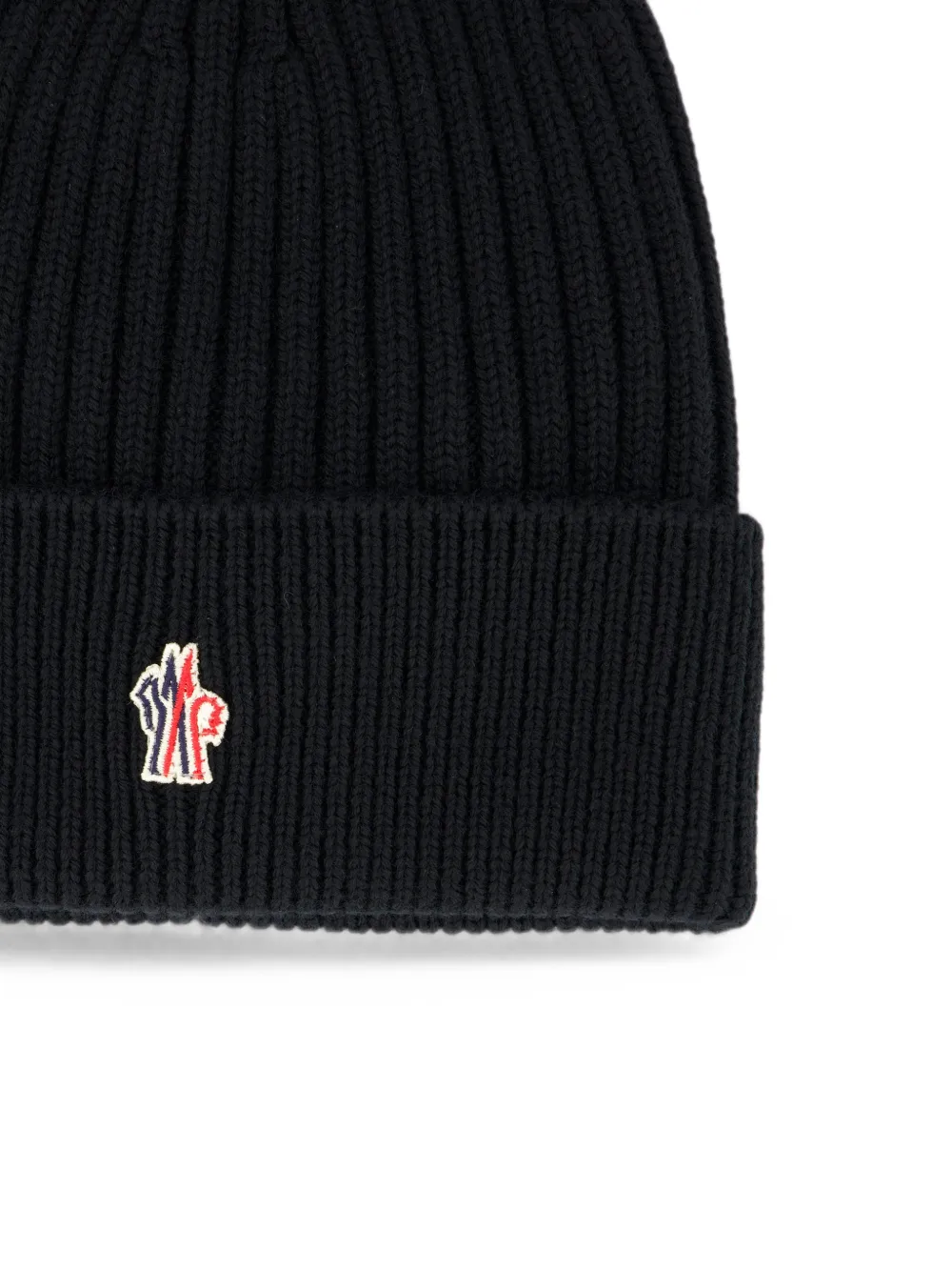 Moncler Grenoble Ribgebreide muts Zwart