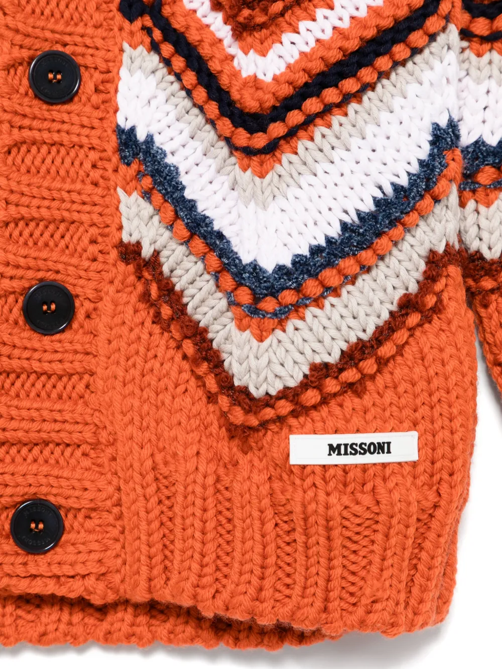 Missoni Kids Vest met zigzag-patroon Oranje