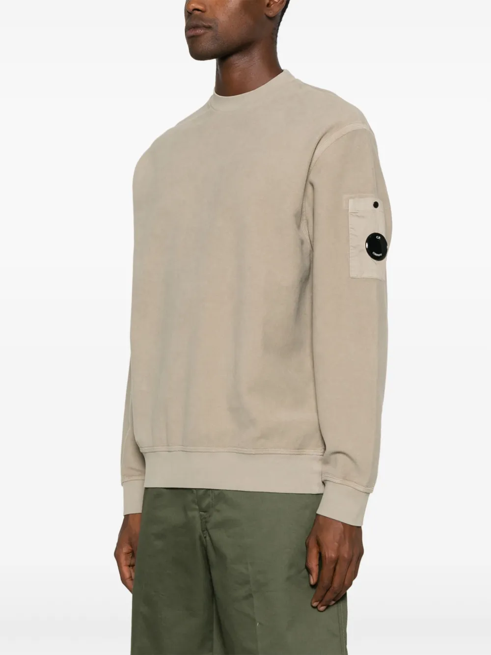 C.P. Company Sweater met Lens-detail Grijs