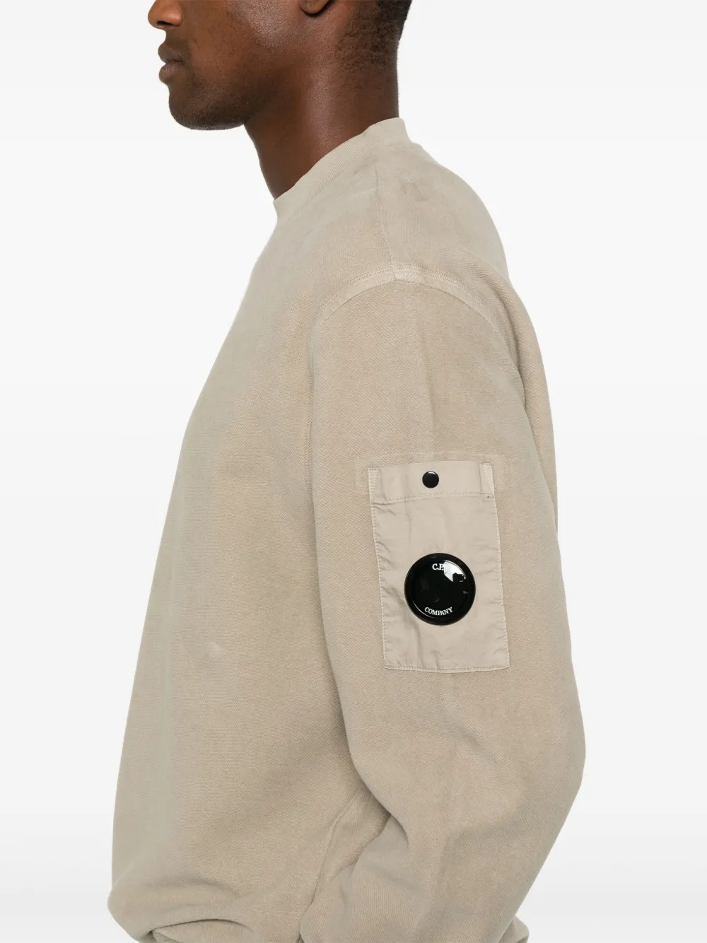C.P. Company Sweater met Lens-detail Grijs