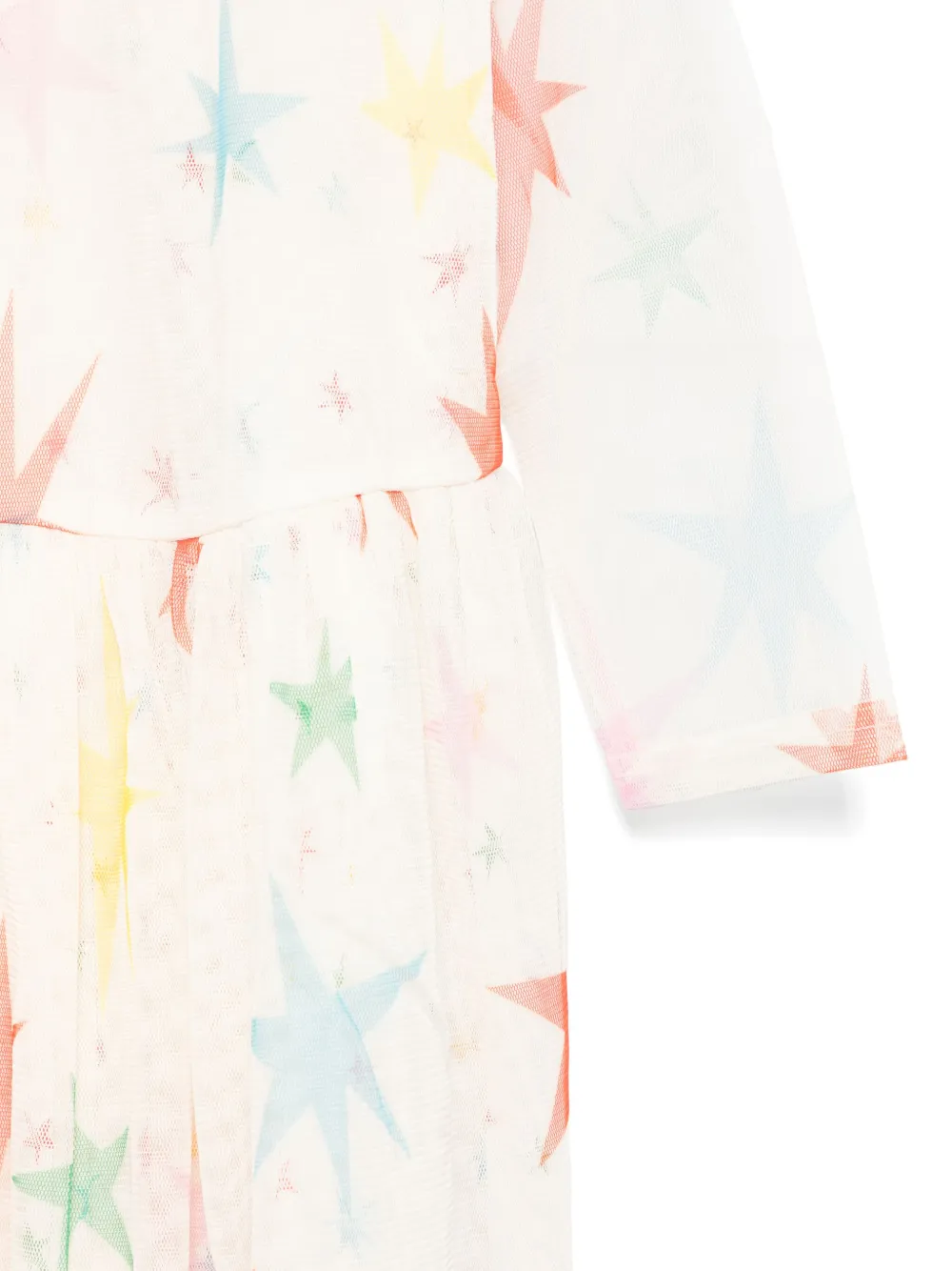 Stella McCartney Kids Jurk met sterrenprint Wit