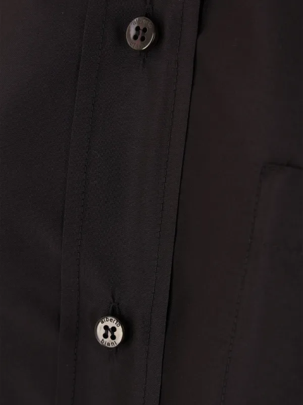 アルベルトビアーニ o biani シルクブラウス Alberto Biani シルクシャツ | ブラック | FARFETCH JP