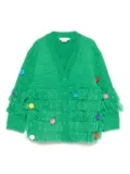 Stella McCartney Kids pompom-detail cardigan - Green