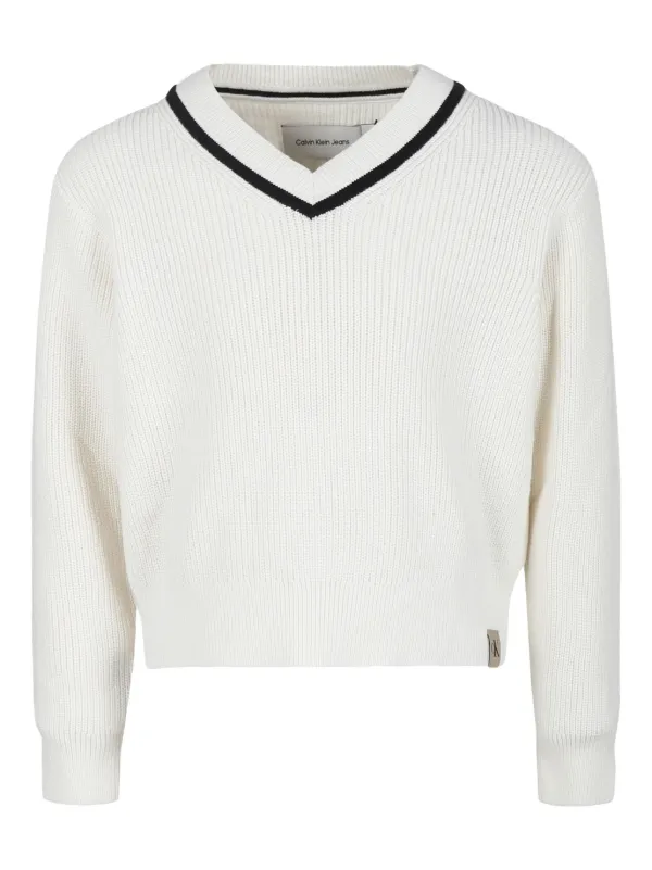 Calvin klein v neck jumper best sale