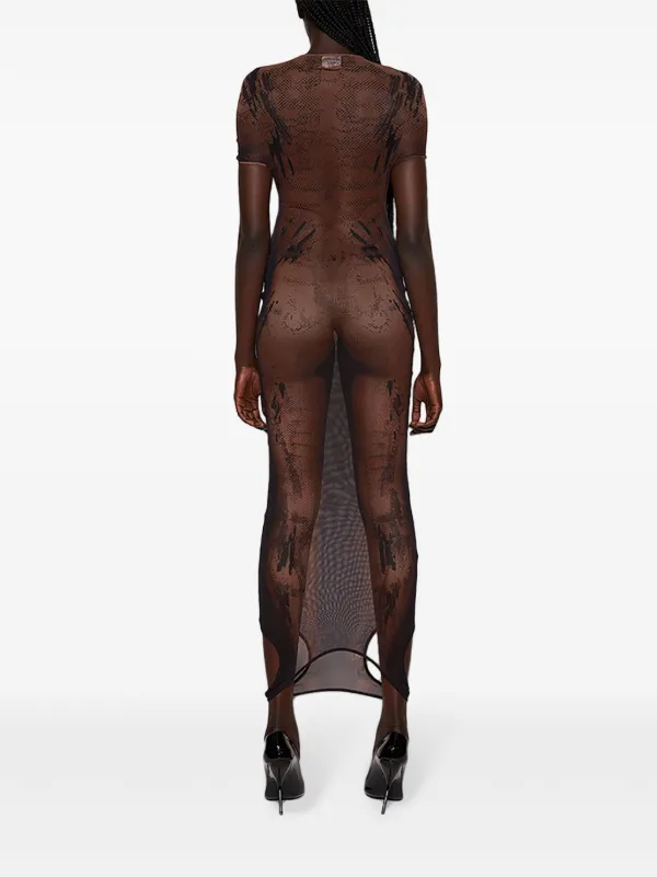 Jean Paul Gaultier メッシュ ドレス | ブラック | FARFETCH JP