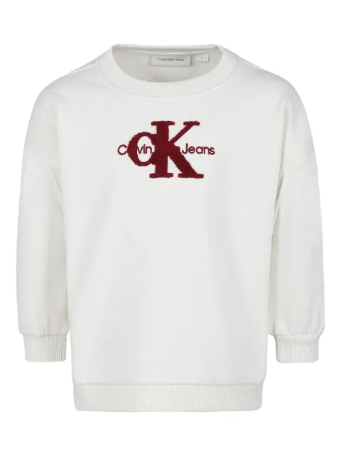 Calvin Klein Kids logo-embroidered sweatshirt