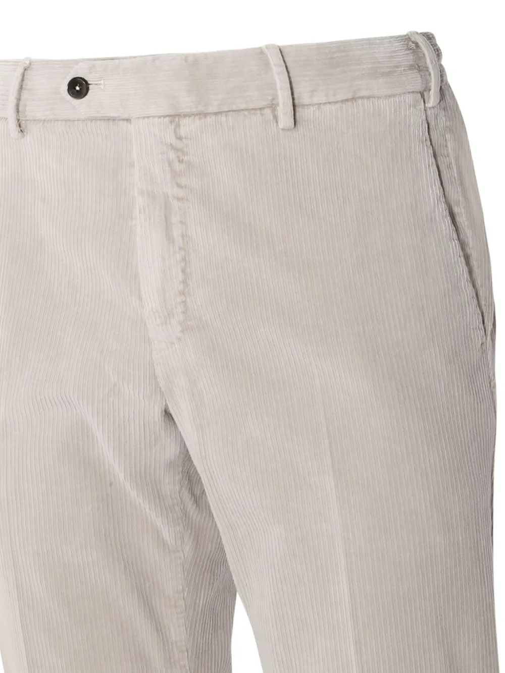 PT Torino Plooibroek met toelopende pijpen Beige