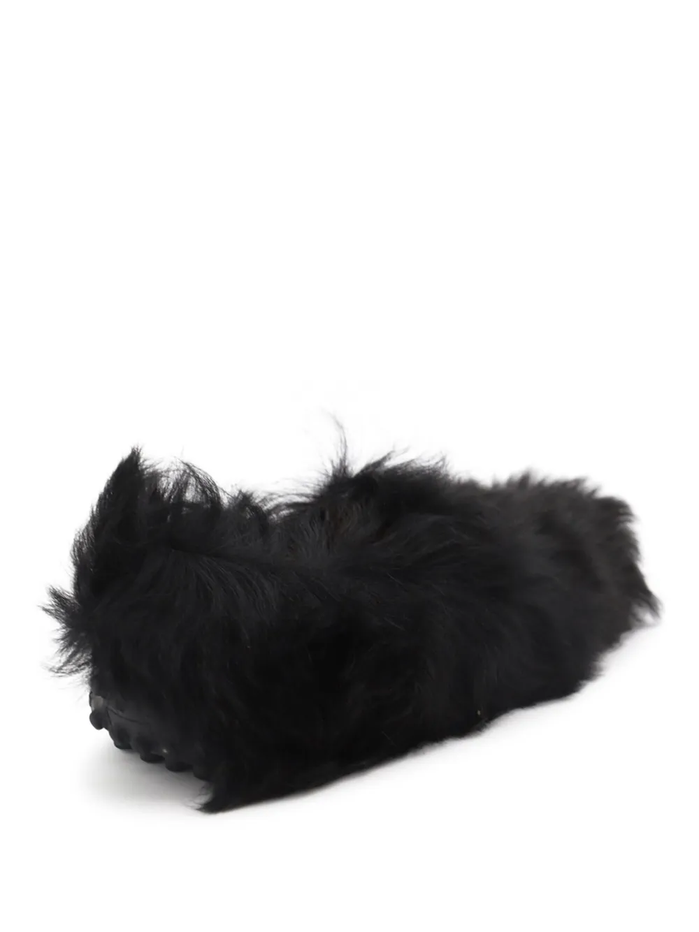 Tod's faux-fur loafers Black
