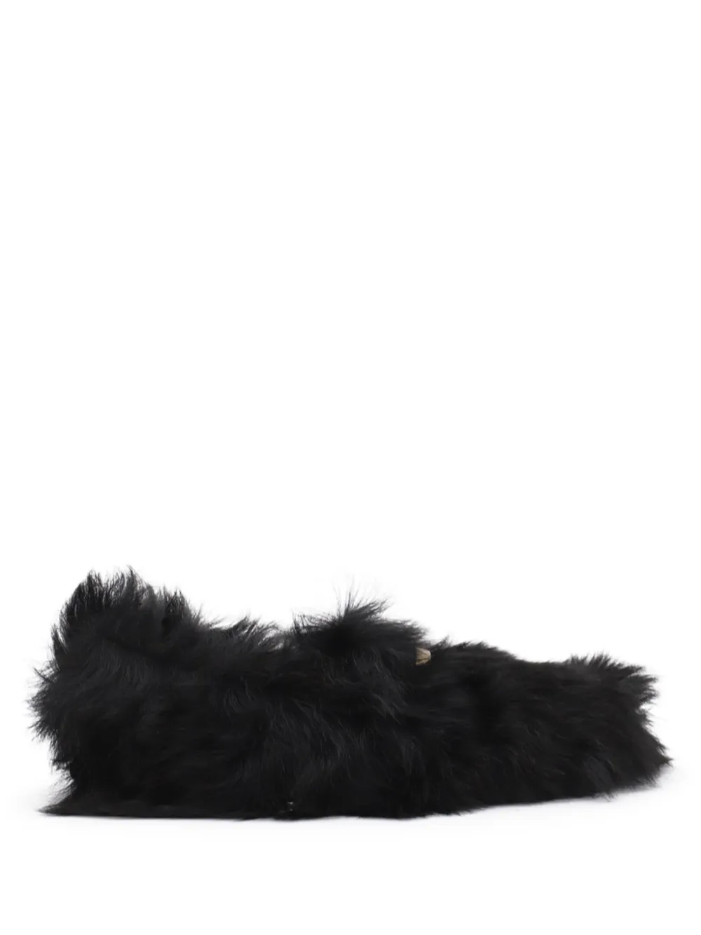 Tod's faux-fur loafers Black