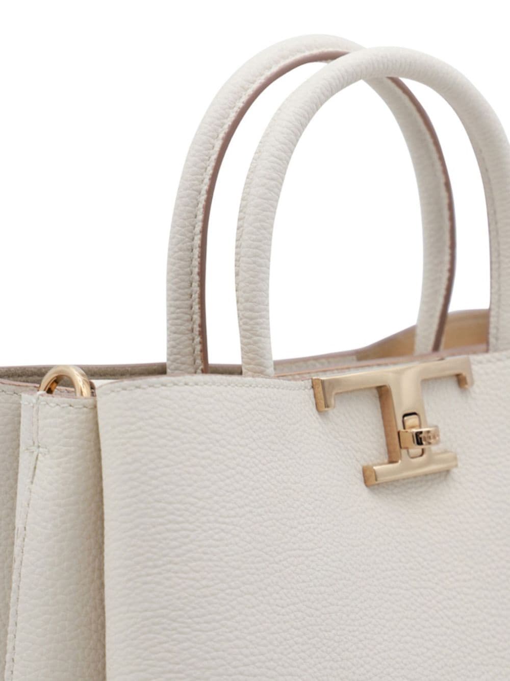 Shop Tod's T Timeless Tote Bag In White