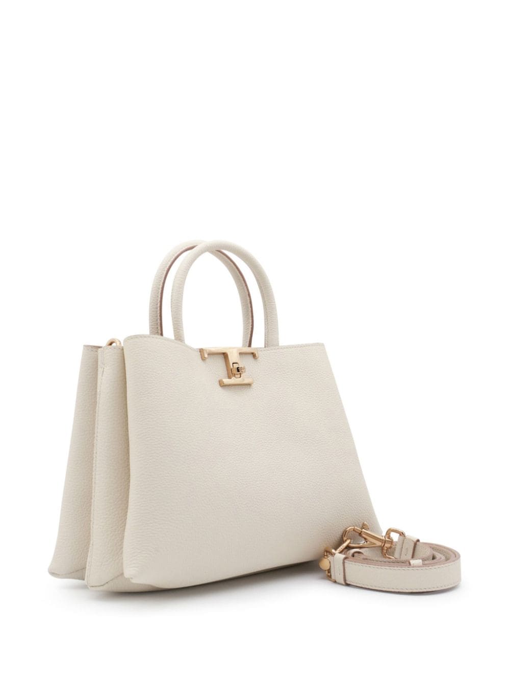 Shop Tod's T Timeless Tote Bag In White